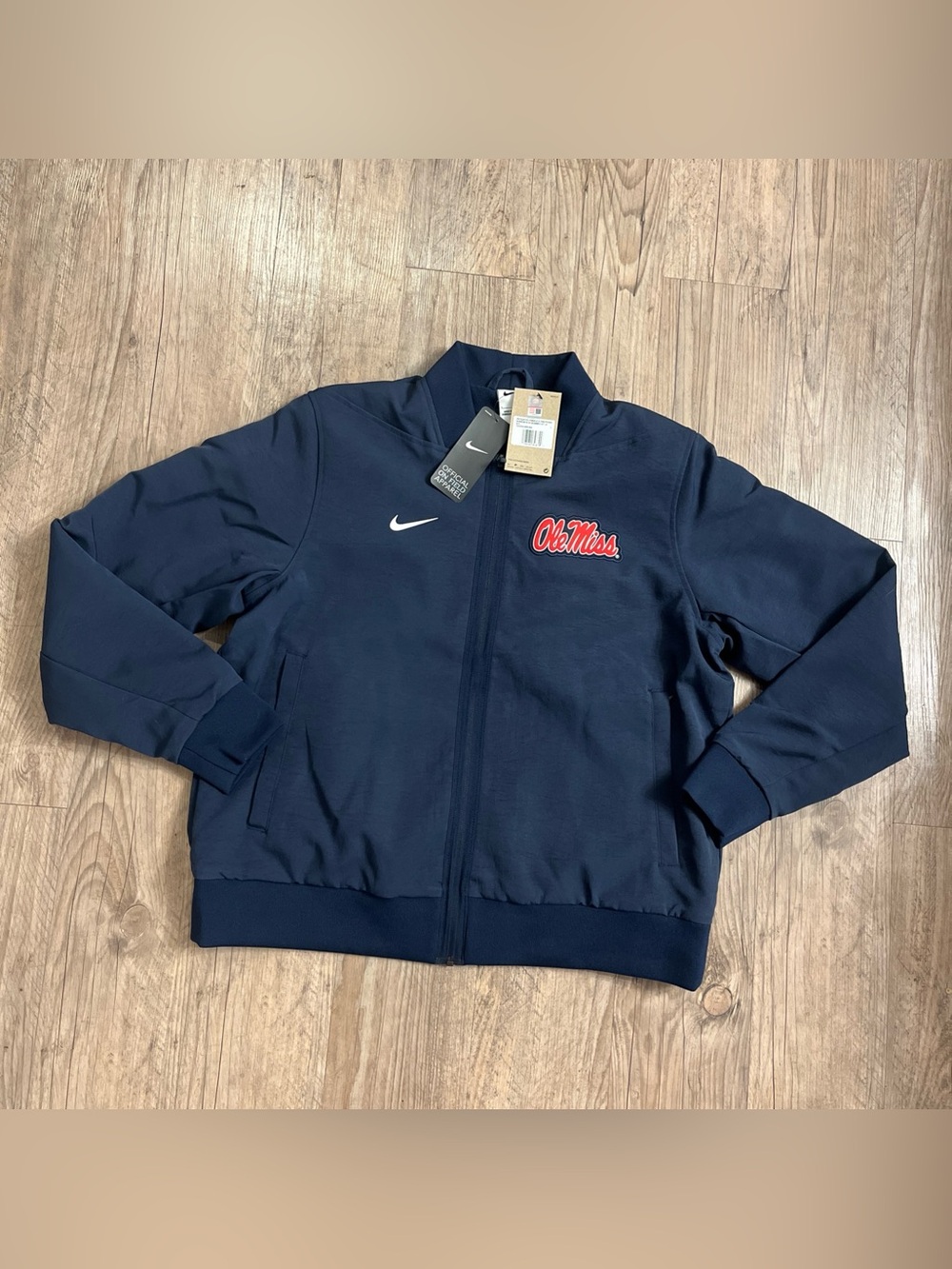 NWT Nike Ole Miss Official On Field Issued Bomber Jacket Women’s Size L